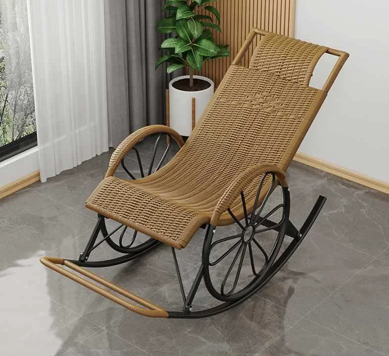 

Кресло-качалка из ротанга с металлическим каркасом для сада и патио, акция по продажам