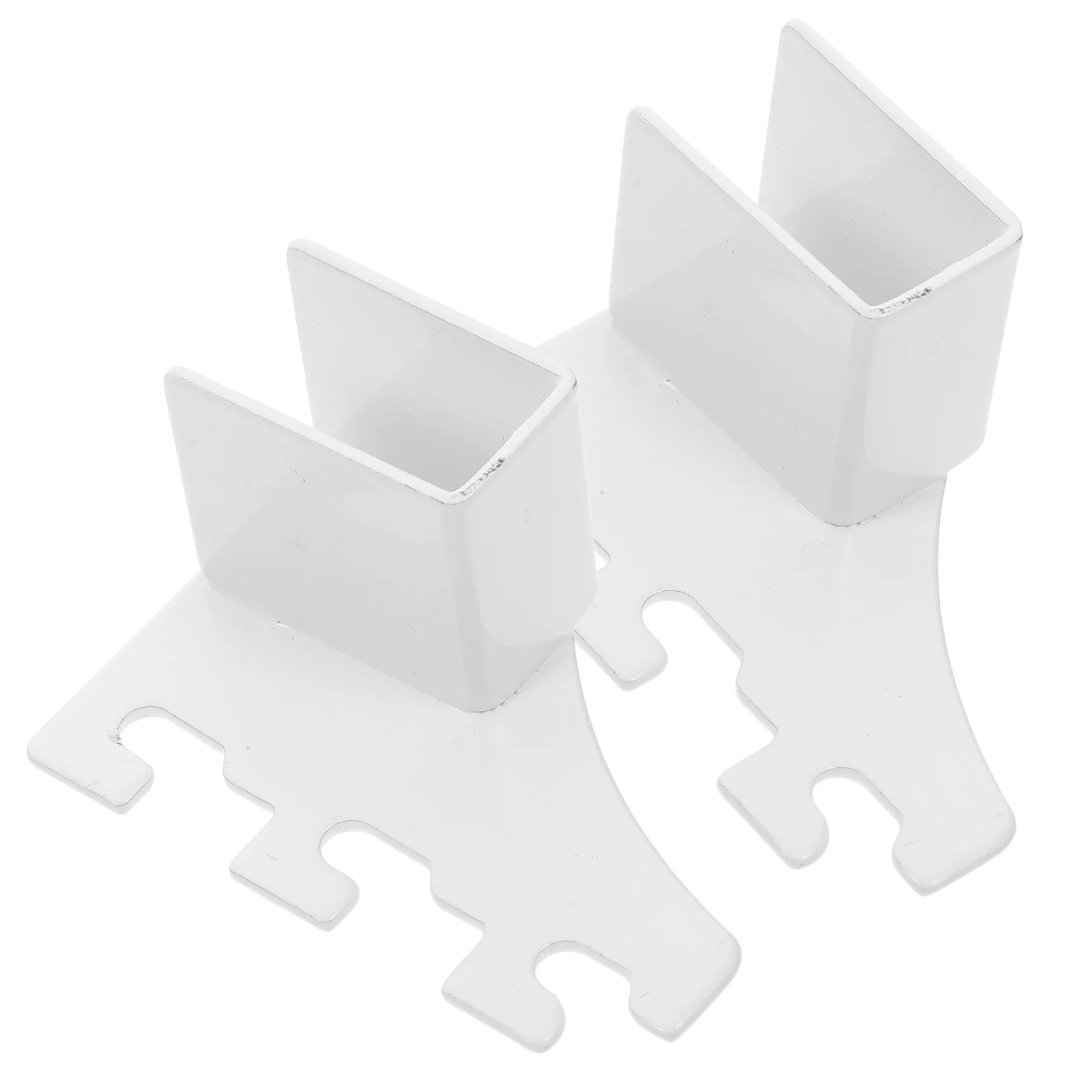 2Pcs Adjustable Shelf Brackets Metal Clips for Kitchen Cabinets Bookcase Self-Locking Support White Bookcase Clip Shelf