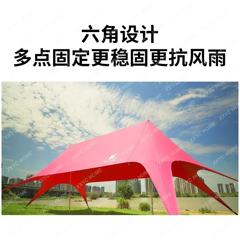 QQCommercial Camp Base Canopy Tent Lotus Outdoor Camping Homestay Wanzhong Mountain