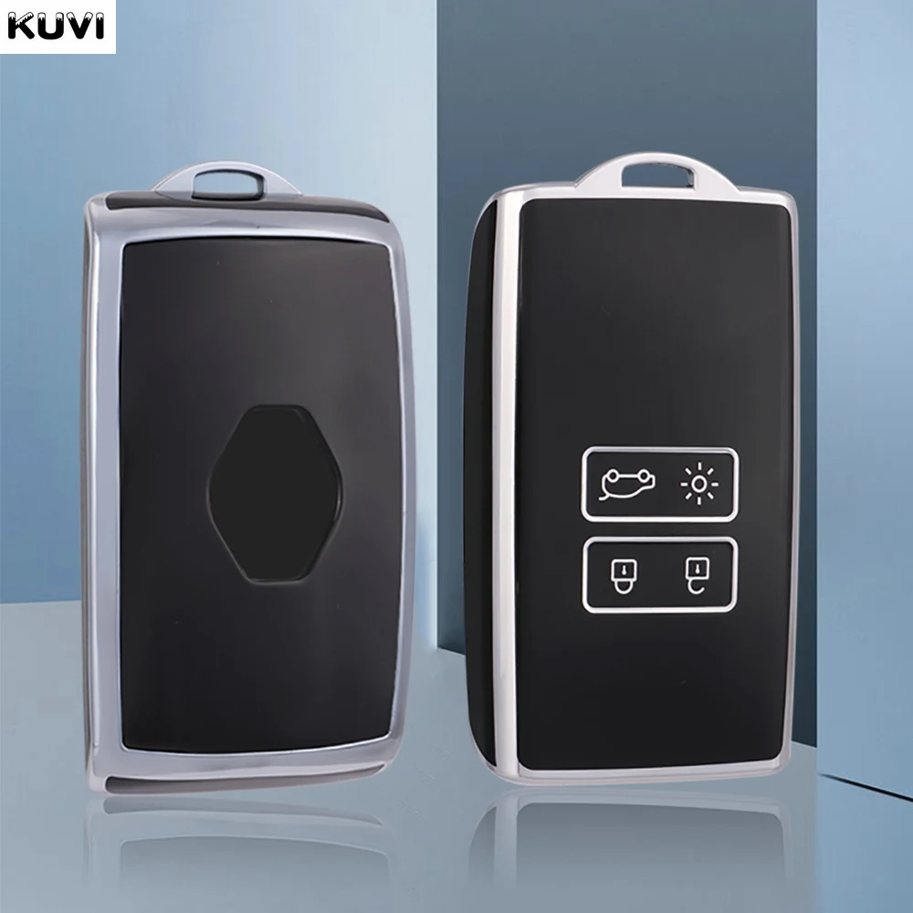TPU Autoschlüssel Hülle Shell Fob für Renault Captur Megane Talisman Espace Clio Zoe Koleos Scenic 4 Arkana Dacia Sandero Karte