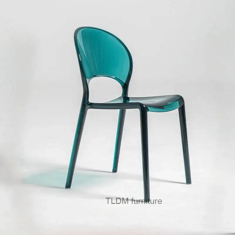 كراسي تناول الطعام في المعيشة، غرفة بلاستيكية، شرفة خارجية، كراسي مريحة لتناول الطعام على الأرض، أثاث منزلي بسيط من Sillas QQ