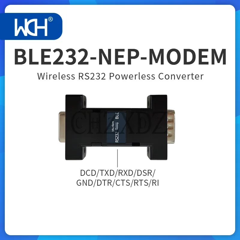 2/5 Pz/lotto BLE232-NEP Wireless RS232 Porta COM Convertitore Power-Free Seriale CH9140 3 Pin 9 Pin DB9 Cavo WCH