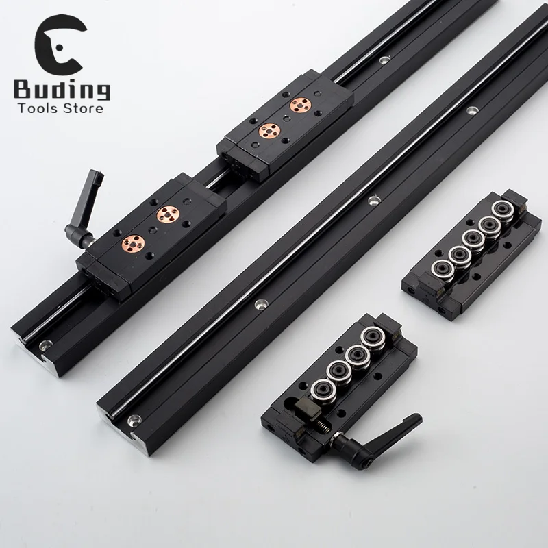 Sliding Bearing Seat Guide Rod Group Linear Guide CNC Engraving Machine Aluminum Parts 500mm 1000mm Sgb15 Sgb10