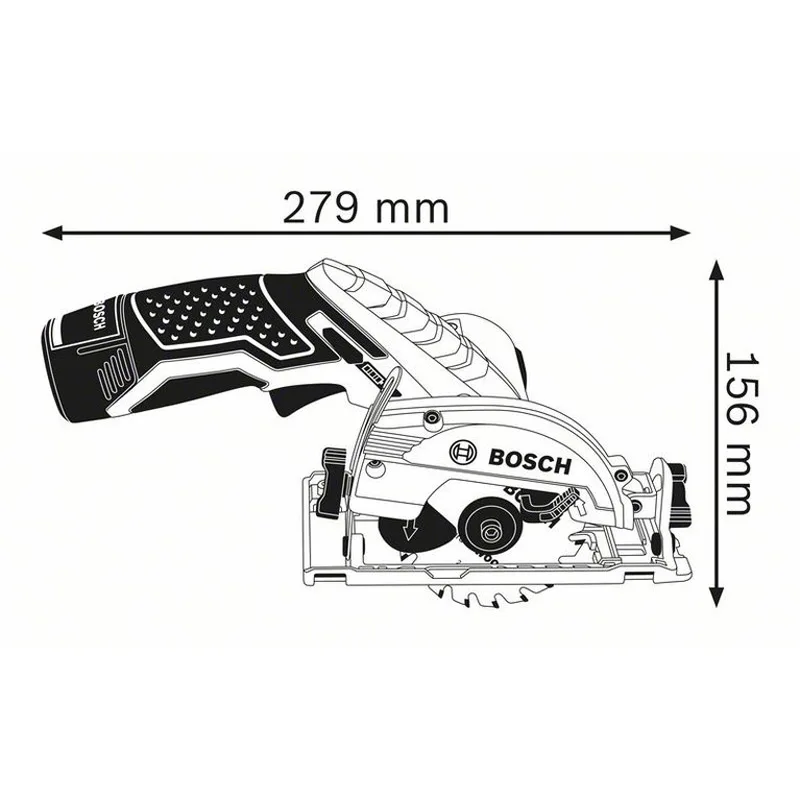 BOSCH GKS 12V-LI Electric Circular Saw Professional Multifunctional Rechargeable Cordless Woodworking Cutting Saw Household