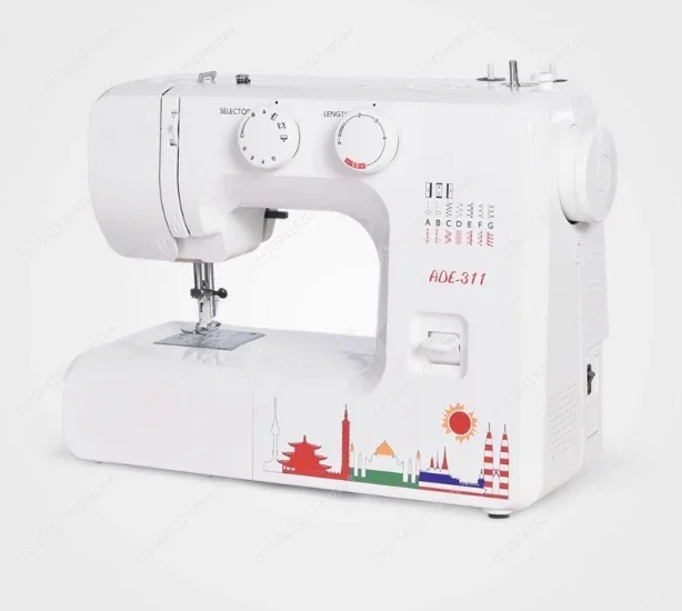 Japón JANOME máquina de coser verdadera, bonita y hermosa ADE-311 costura eléctrica multifunción para el hogar