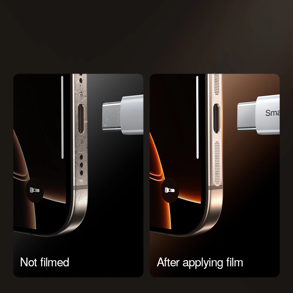 SmartDevil الغبار ملصق آيفون 16 برو ماكس 16Pro 15 14Pro الهاتف المتكلم الغبار ملصق شحن ميناء مكبر صوت معدني الغبار واقية