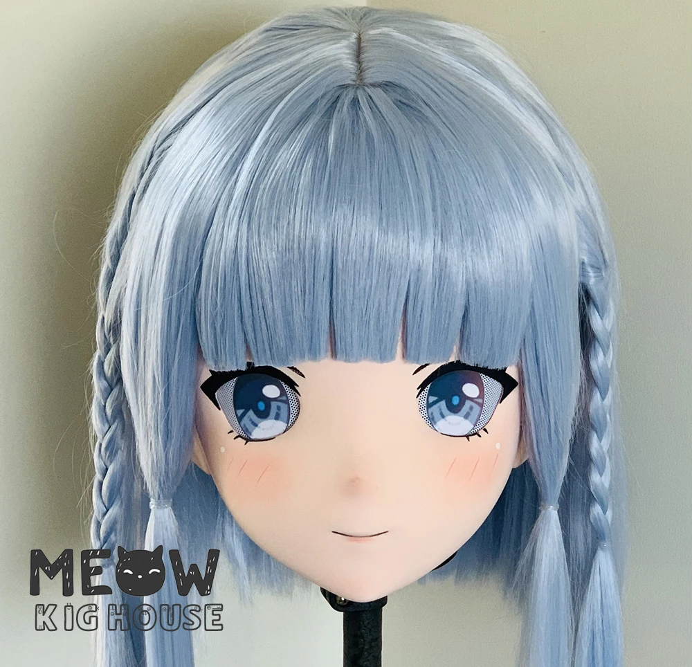 

(STK011) Stock PLA Material Full Head Lockable Crossdress Male to Female Japanese Cartoon Anime Game Character Kigurumi Mask
