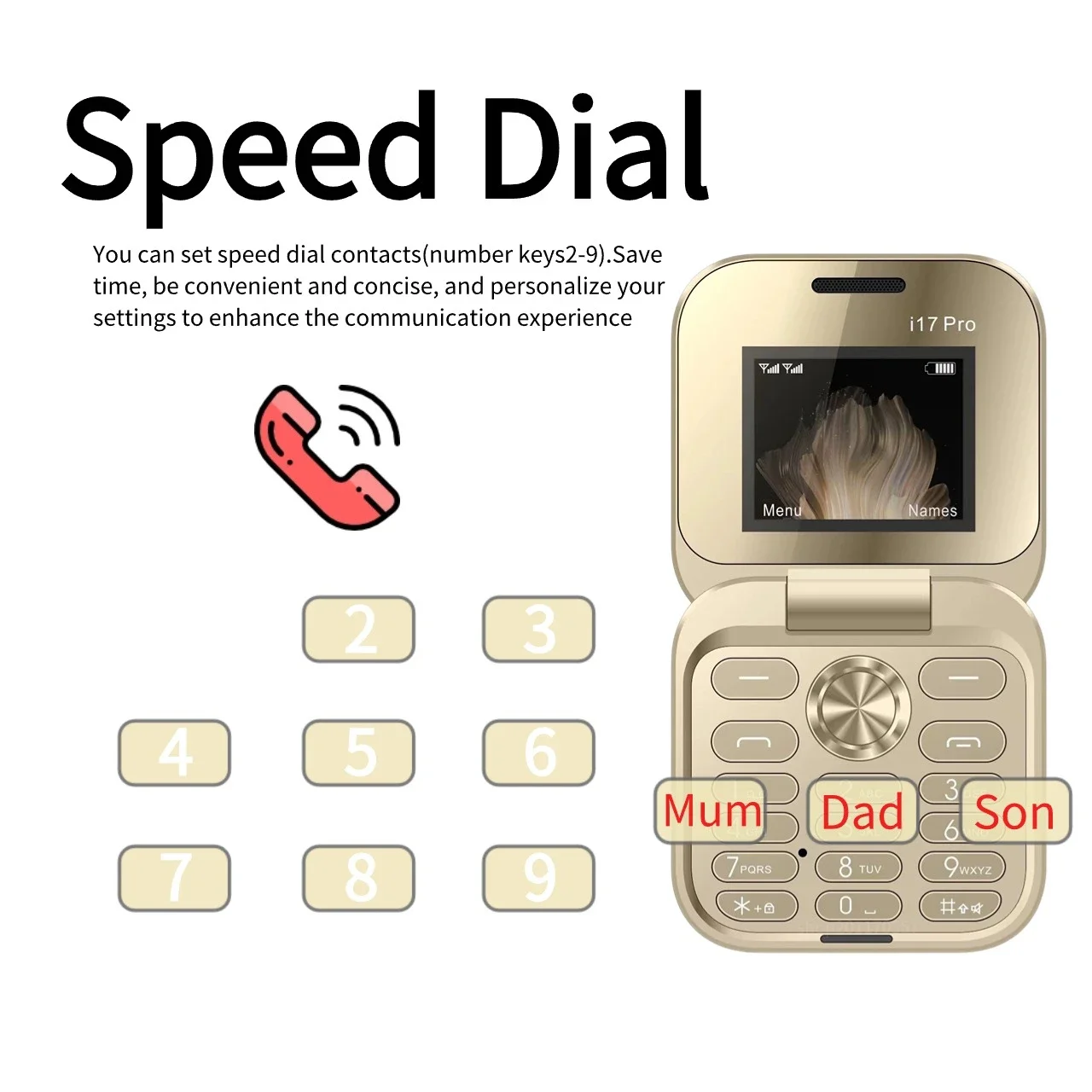 ขนาดเล็กขนาดแบบพกพา Clamshell Push ปุ่มโทรศัพท์ Magic Voice 2 Sim ไฟฉาย Blacklist พลิกโทรศัพท์มือถือสําหรับเด็กอาวุโสต่ําราคา 2G