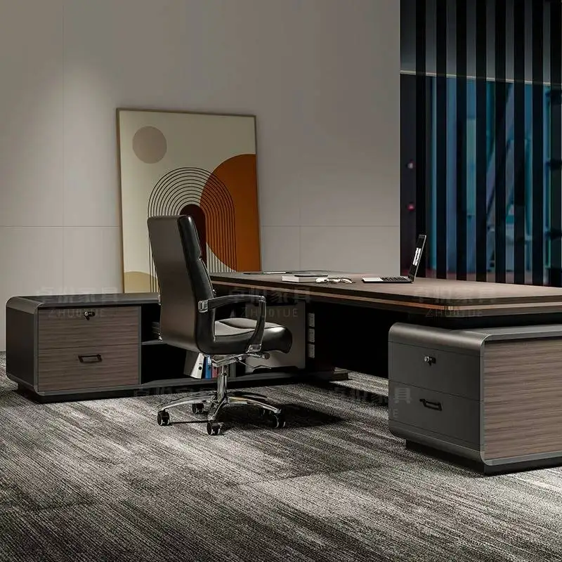 Decoration Luxury Set Office Desk Storage Upgrade Organization Accessories Office Desk Solid Wood Escritorio Oficina Furniture