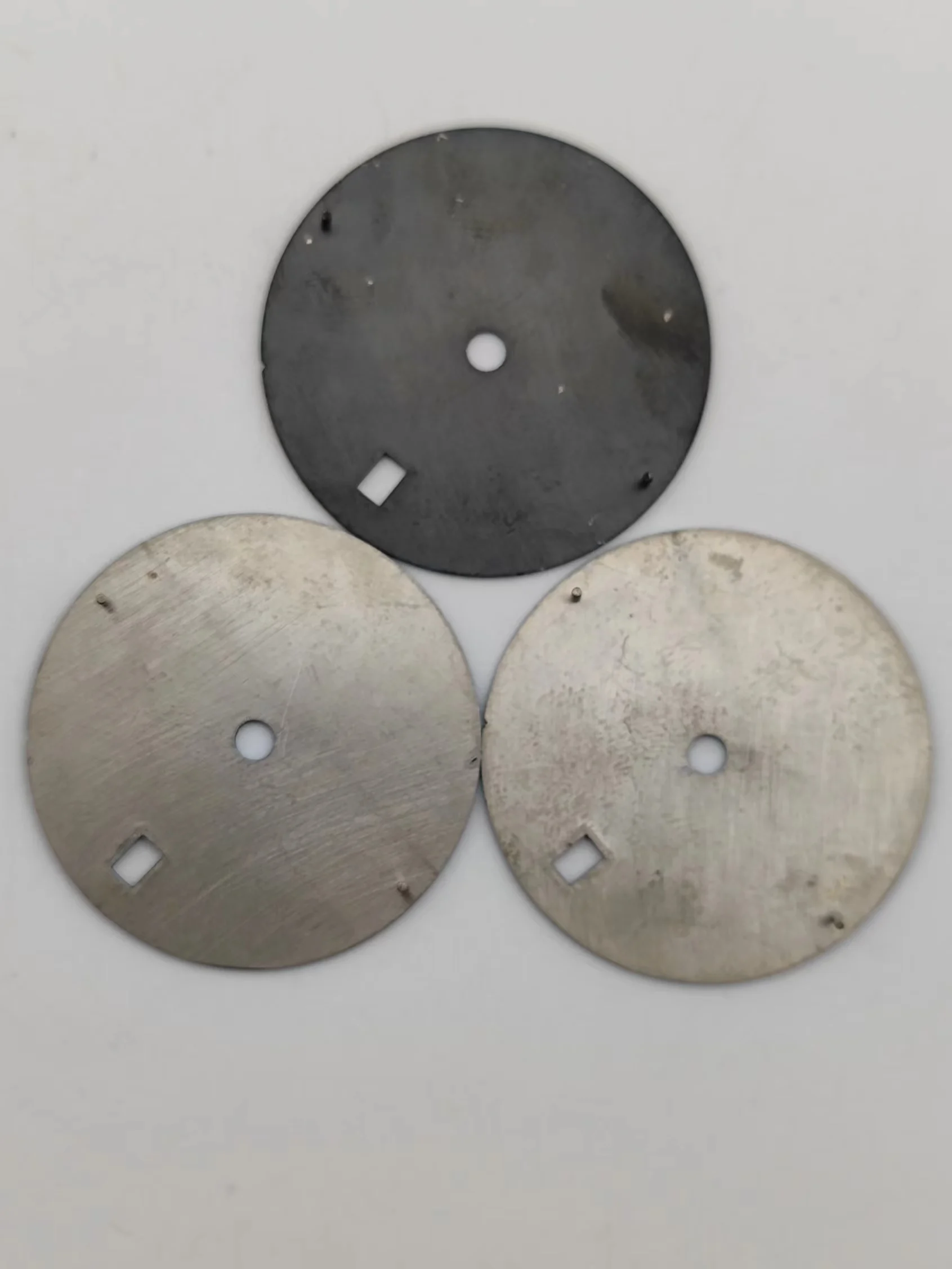 BOTIONI 28.5 ملم قرص معقم أسود أزرق رمادي ساعة مضيئة 3.8 تاريخ يناسب حركة NH35 ، إكسسوارات وجه الساعة