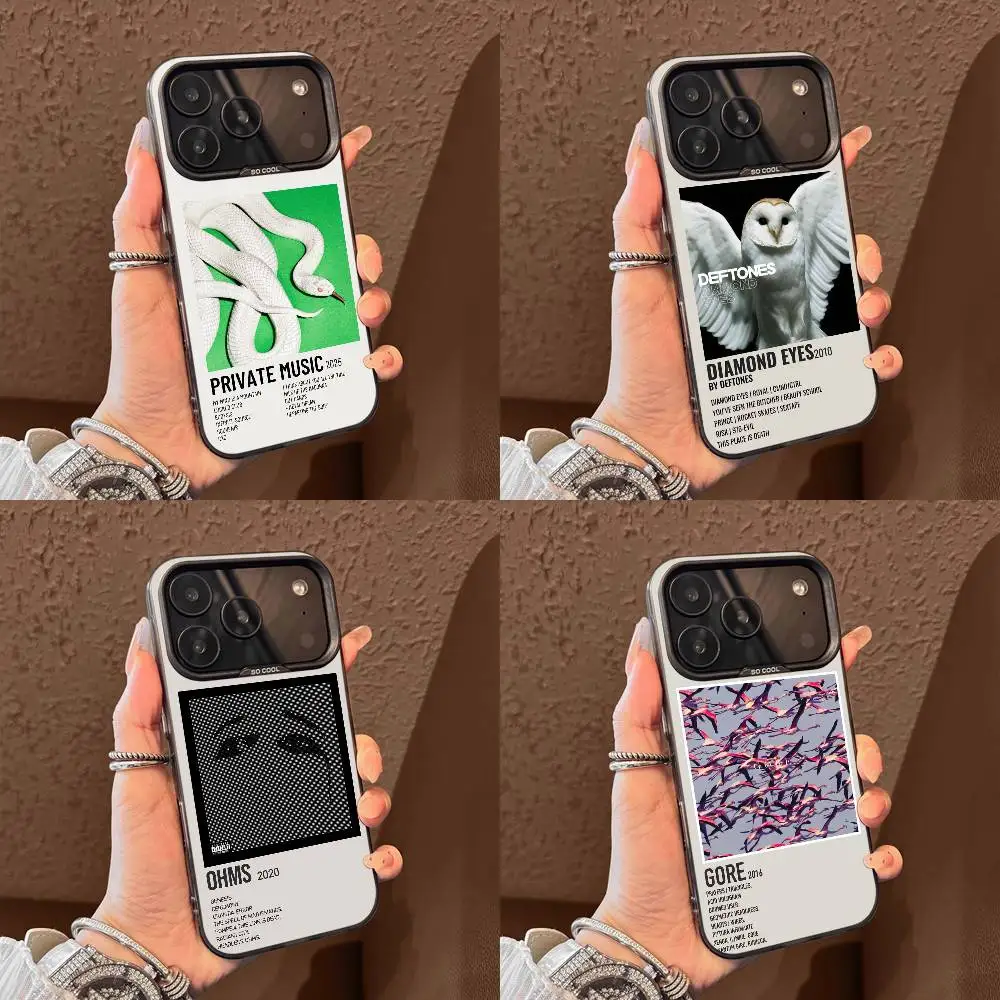

D-Deftones Private Music Ohms Gore Phone Case For iPhone 17,16,15,14,13,12,11,Pro,Max,Plus,E,Air,Mini Black Tpu Cover