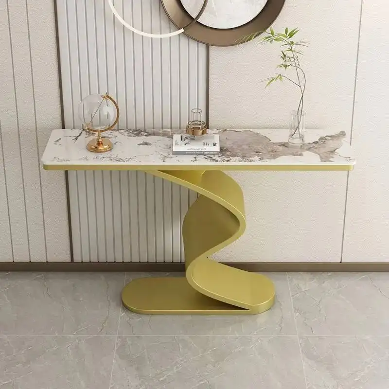 Esthétique Unique Tables nordiques Console beauté moderne minimaliste Table d'angle luxe Glamour Scrivania meubles de salon