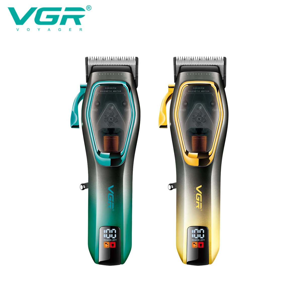 VGR Hair Trimmer Professional Hair Clipper Rechargeable Haircut Machine 9000 RPM Hair Clipper Adjustable Trimmer for Men V-674