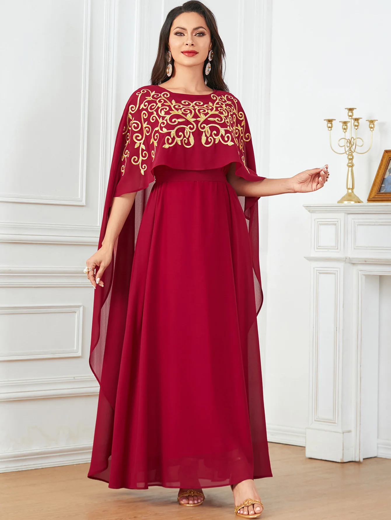 Abaya musulmana Eid para mujer, Vestidos de fiesta bordados, túnica larga islámica árabe, Jalabiya, Ramadán, Marruecos, Dubai, Abayas, caftán