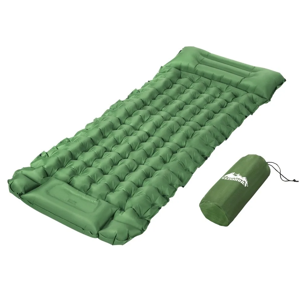 Weisshorn Self Inflating Mattress Camping Sleeping Mat Air Bed Pad Single Pillow
