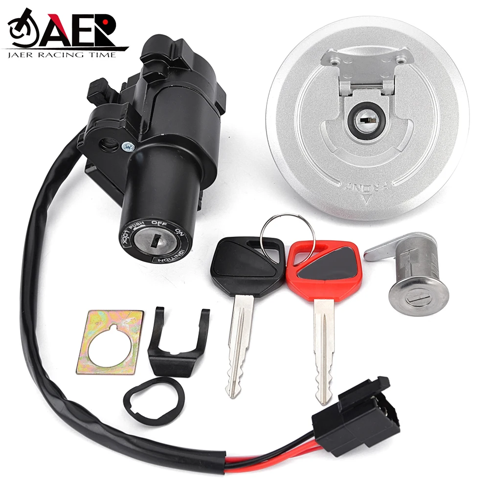 

35010-MFC-640 Крышка топливного газа мотоцикла, переключатель зажигания, замок сиденья с комплектом ключей для Honda FMX 650 2005-2006 CB250 Hornet 250