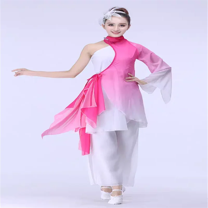 แบบดั้งเดิมจีนเต้นรําเครื่องแต่งกายสําหรับผู้หญิงเต้นรําเครื่องแต่งกายเด็กเครื่องแต่งกาย Yangko สาวเด็กชุดผู้หญิง Yangge เสื้อผ้า