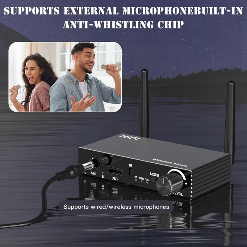 A73E-Bluetooth 5.3 Audio Adapter Receiver, TV Bluetooth Transmitter, Wireless Audio Adapter For Home Stereo/Headset/Speaker