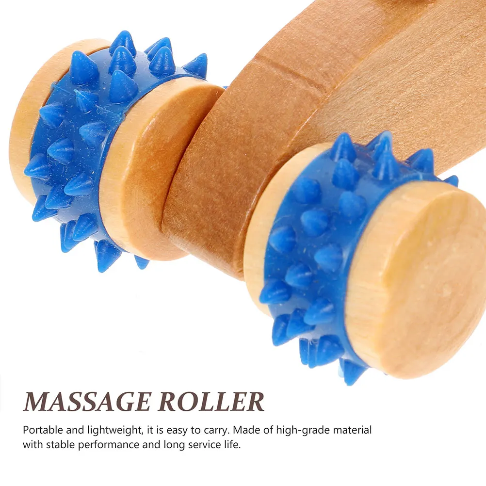 

4 шт. деревянный массажный роликовый массажер для мышц ног, йога, расслабляющий ручной инструмент для спины и шеи, деревянный массажер для тела, набор для мышц
