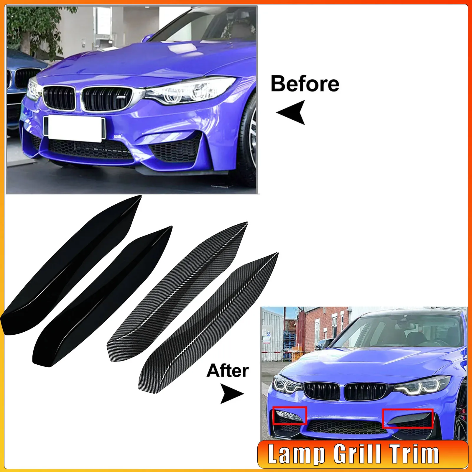 1Pair Front Lamp Gr… - image