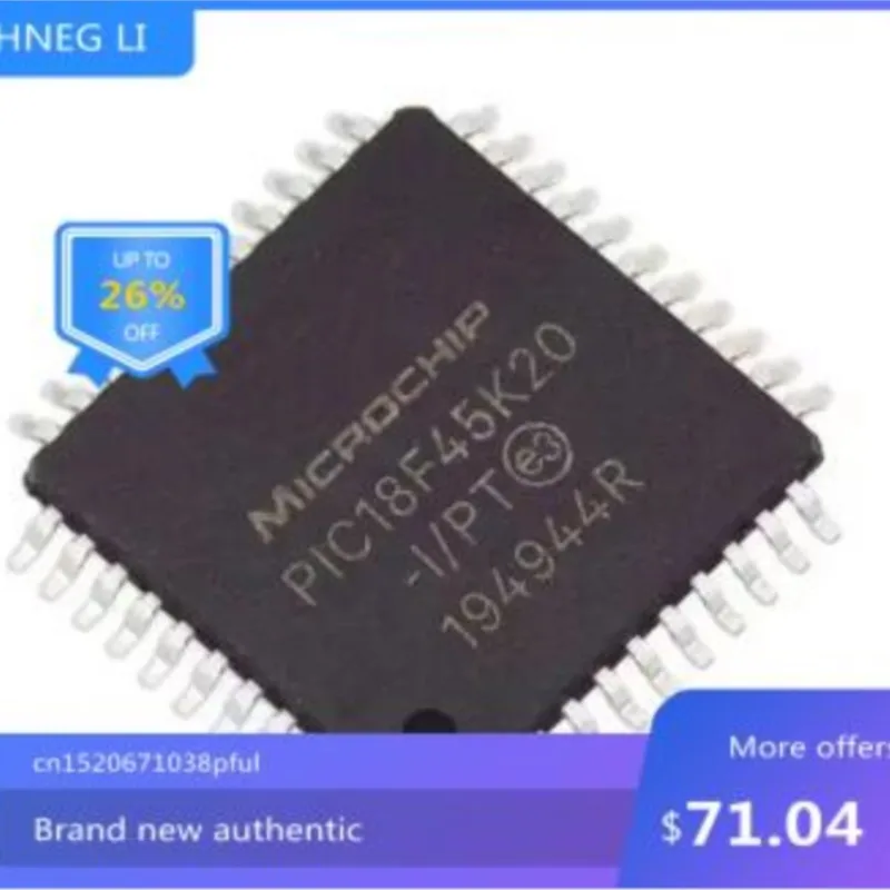 

PIC18F45K20-I/PT TQFP44