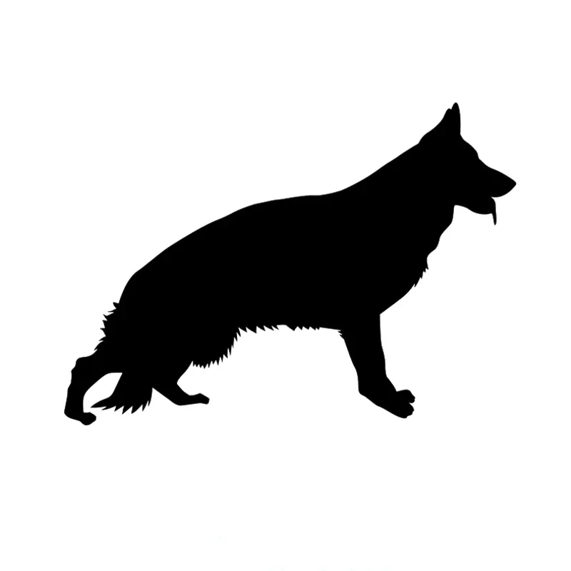 

Car Stickers Personalized Creative Stickers German Shepherd Car Decoration Waterproof and Sunscreen PVC 15*11cm