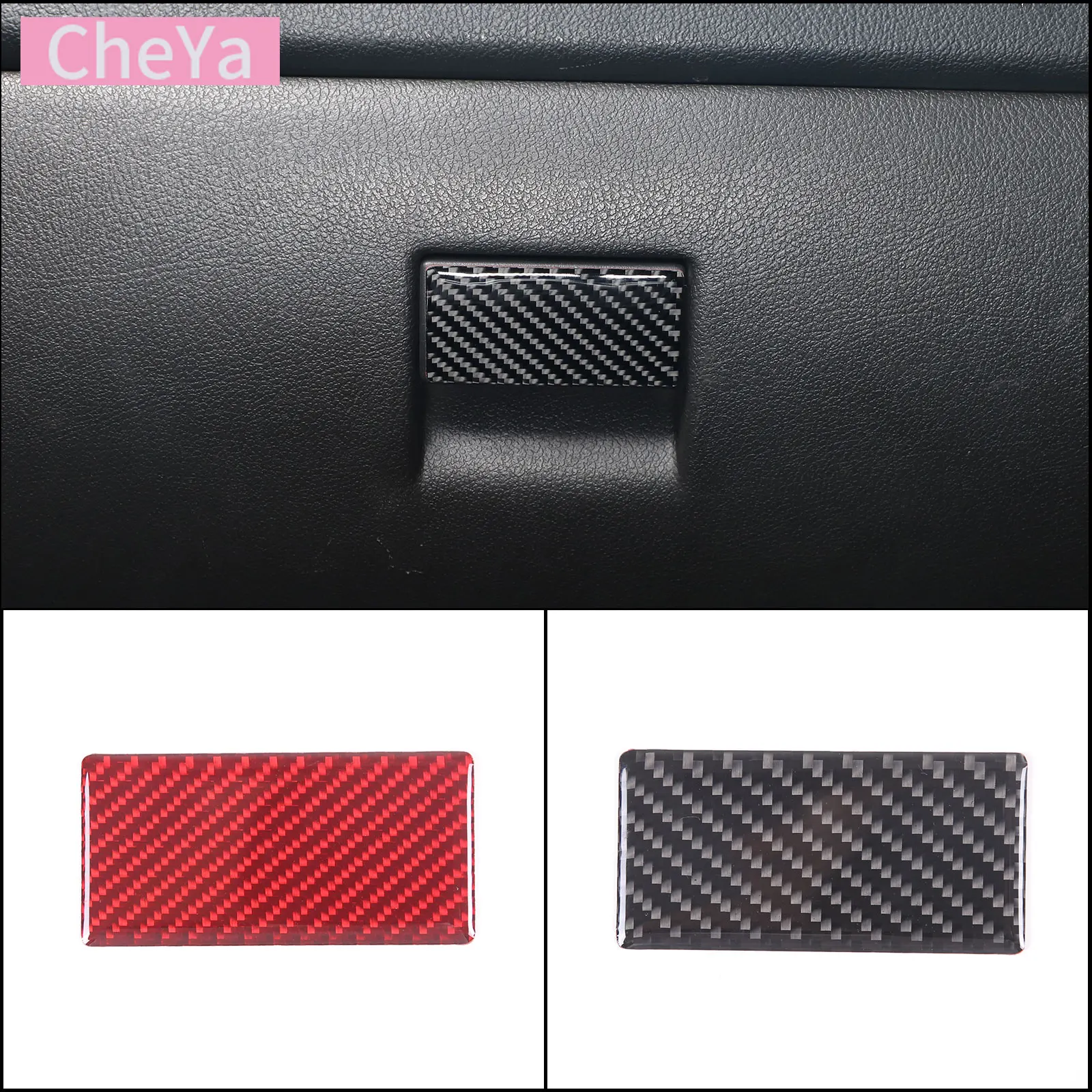 

For Hummer H3 2005-2009 Car Passenger Storage Box Switch Sticker Soft Carbon Fiber Interior Accessories