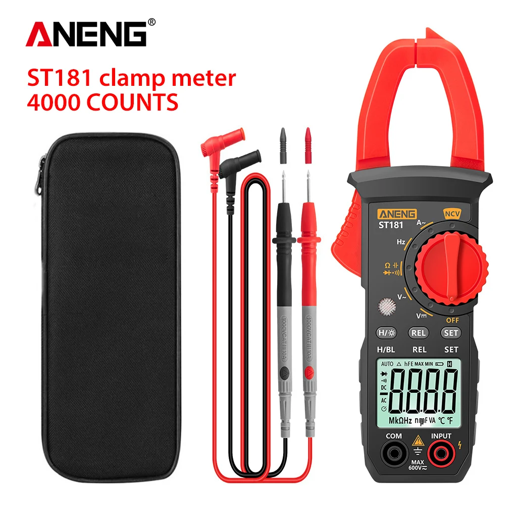 ANENG ST181 Clamp Multimeter Backlight Capacitance Detector Electronic Repairing Resistance Tester Professional Meter