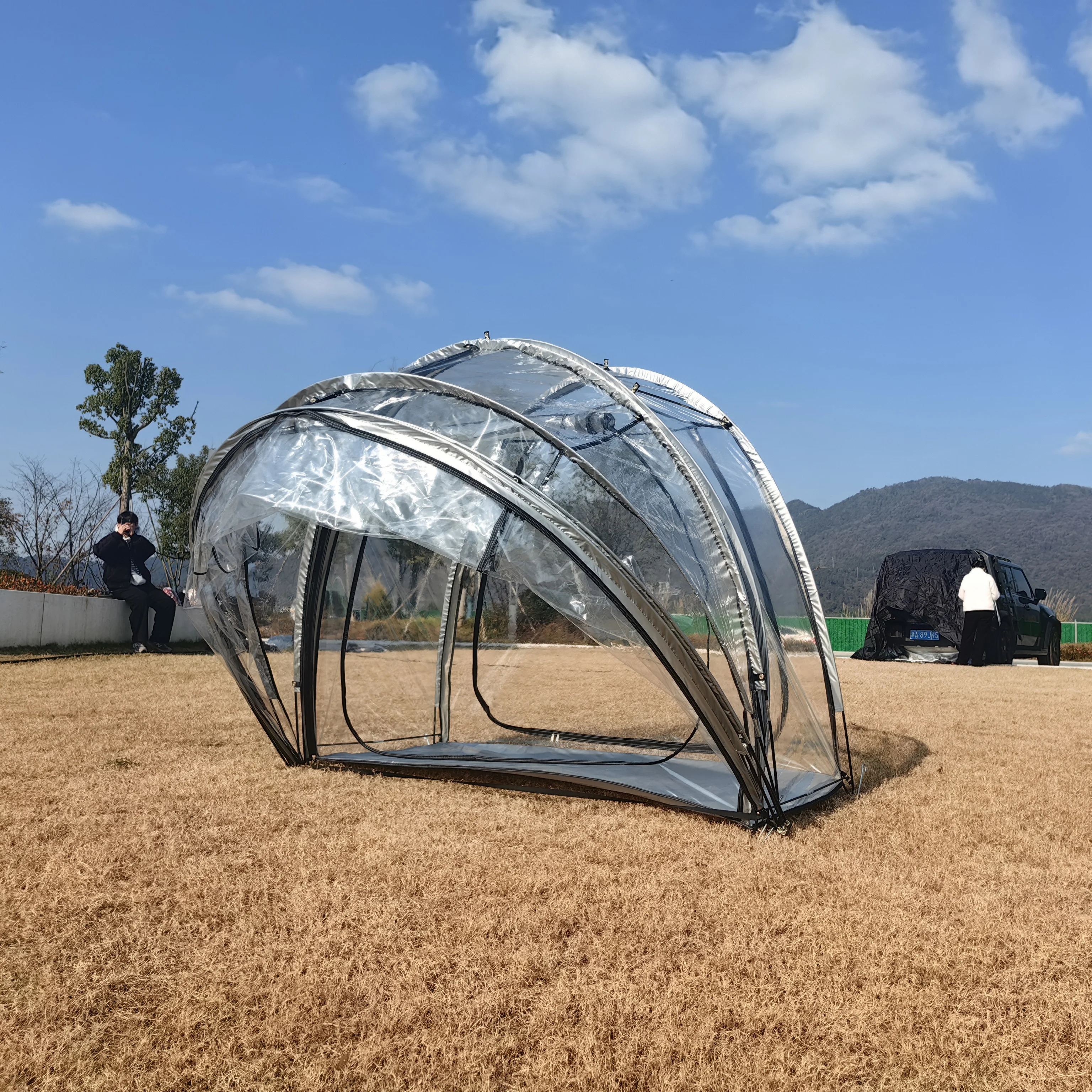 

Sports Tent,Weather Proof Pod Outdoor Waterproof Clear View Bubble Tent for Parents Watching Events Camping