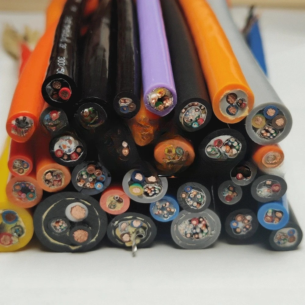 Cabo de poliuretano subaquático TRVV/PUR, cabo de alimentação/cabo de sinal RS485/cabo de rede/cabo de vídeo/cabo de fibra óptica