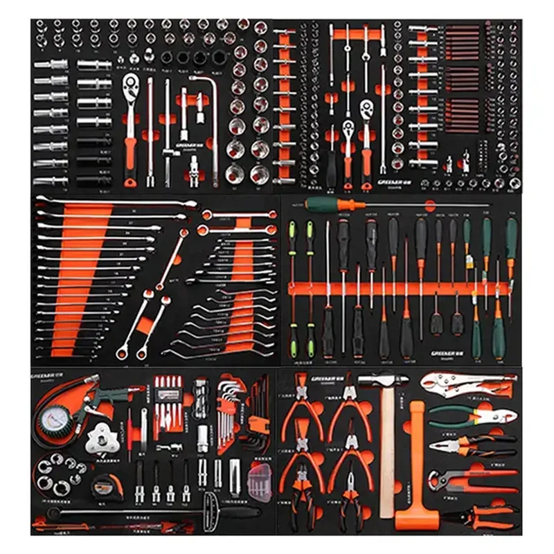 Hand Tool EVA Lining Auto Repair Cart Multifunctional Repair Solution Toolbox Kit Fit Trolley Cabinet Mechanic Roller Cabinet