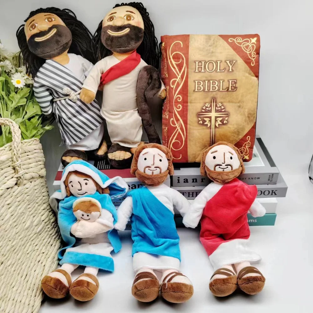 Decoração de casa cristã virgem maria bonecas educacionais virgem maria brinquedos de pelúcia travesseiros de pelúcia jesus bonecas de pelúcia brinquedos de pelúcia