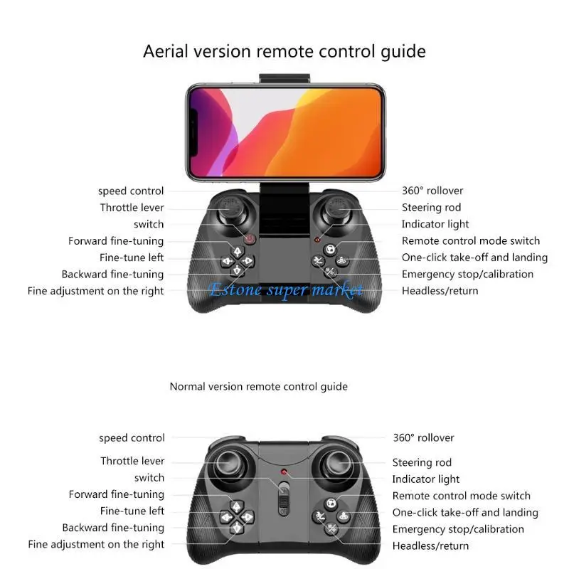 

090B Гибкий четырехосный квадрокоптер Мини-дрон Дополнительная камера 1080P Easy Flying V10