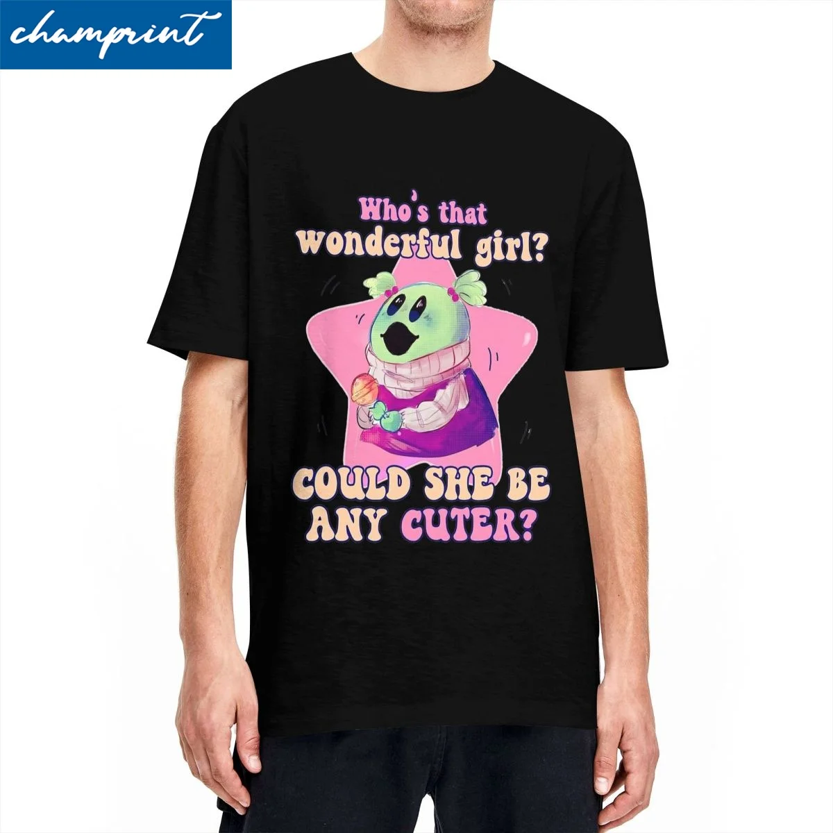 Nanalan Who's That Wonderful Girl T-shirt pour homme, 100% coton, manches courtes, col rond, vêtements d'été, nouveauté