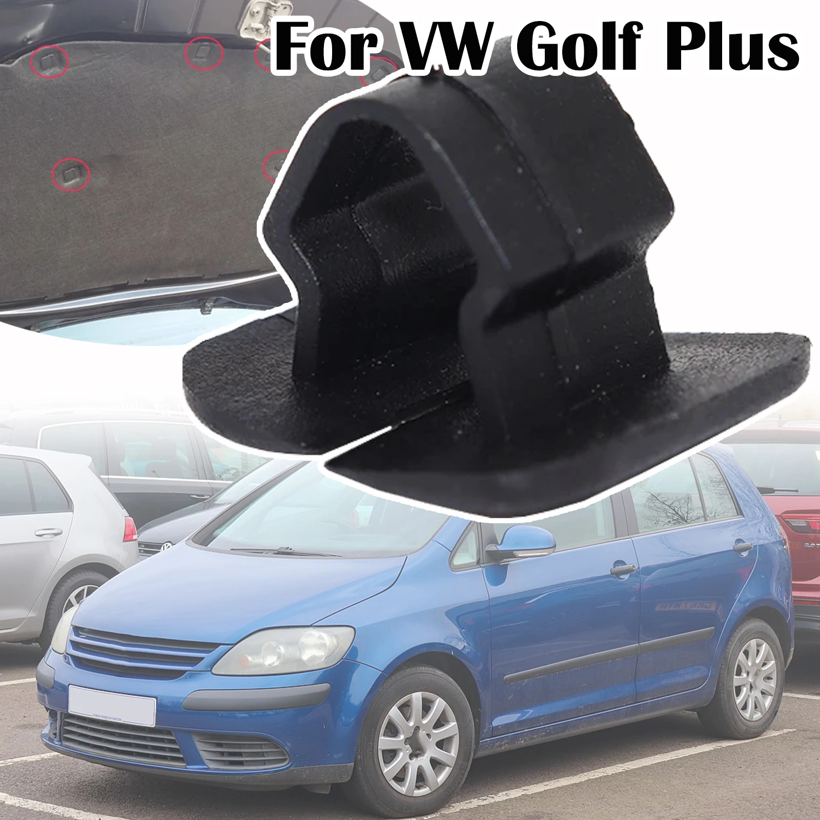 

20Pcs For VW Golf Plus Bonnet Engine Hood Sound Insulation Clips Rivet 1H5863849 2013 2012 2011 2010 2009 2008 2007 2006 2005