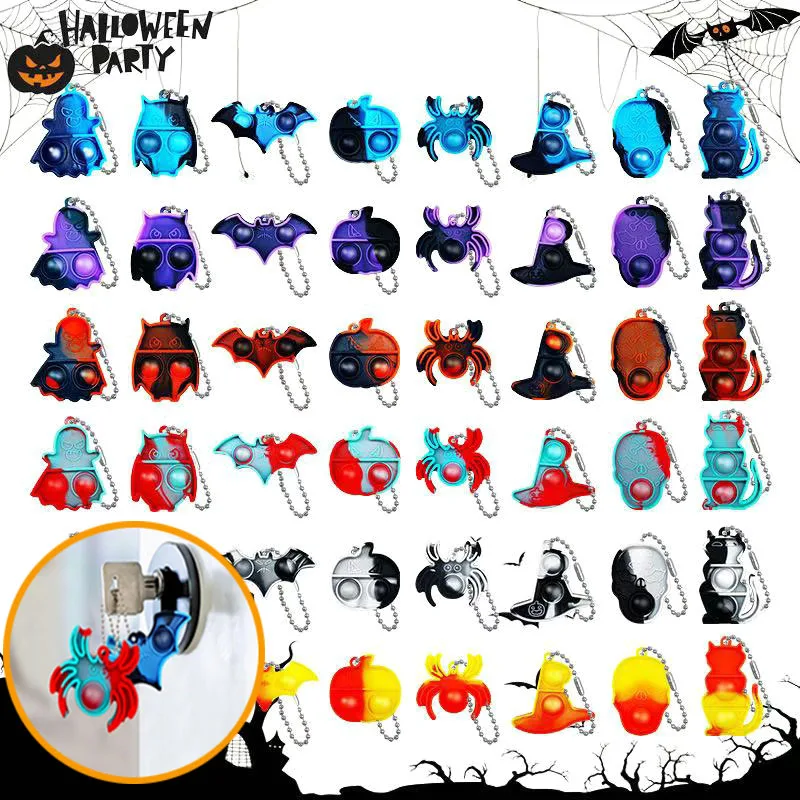 10/20PCS Blase Schlüsselanhänger für Halloween Party Geschenk Gast Giveaways Behandeln Kinder Geschenk Halloween Party Gefälligkeiten Geschenk Tasche füller