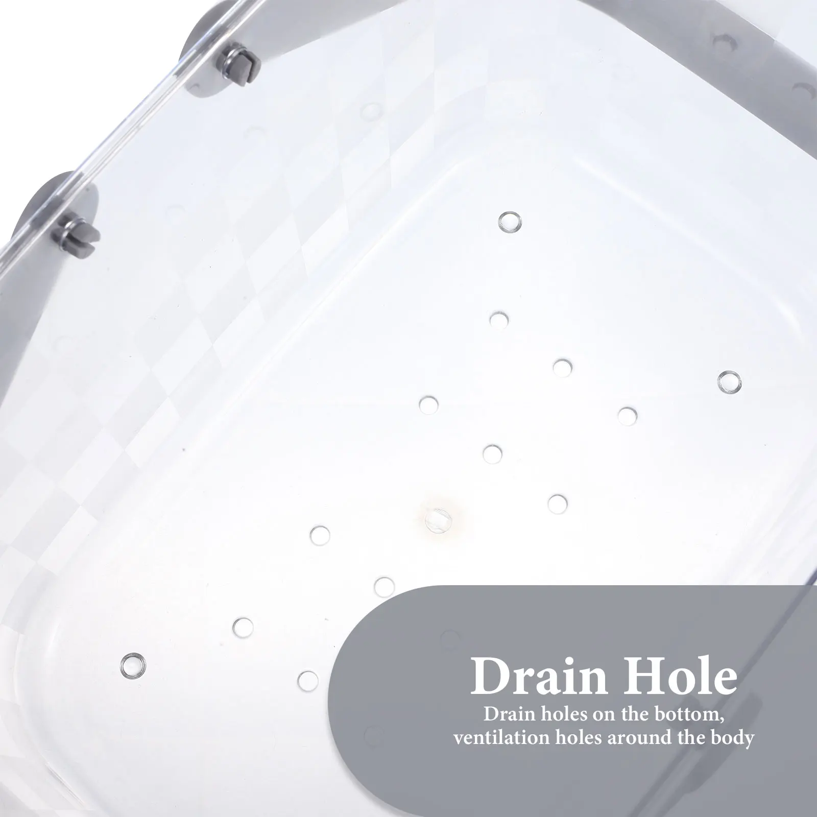 

Plastic Storage Basket Large White Baskets Portable Shower Container Bathroom Accessories Storage Solution Bath Items