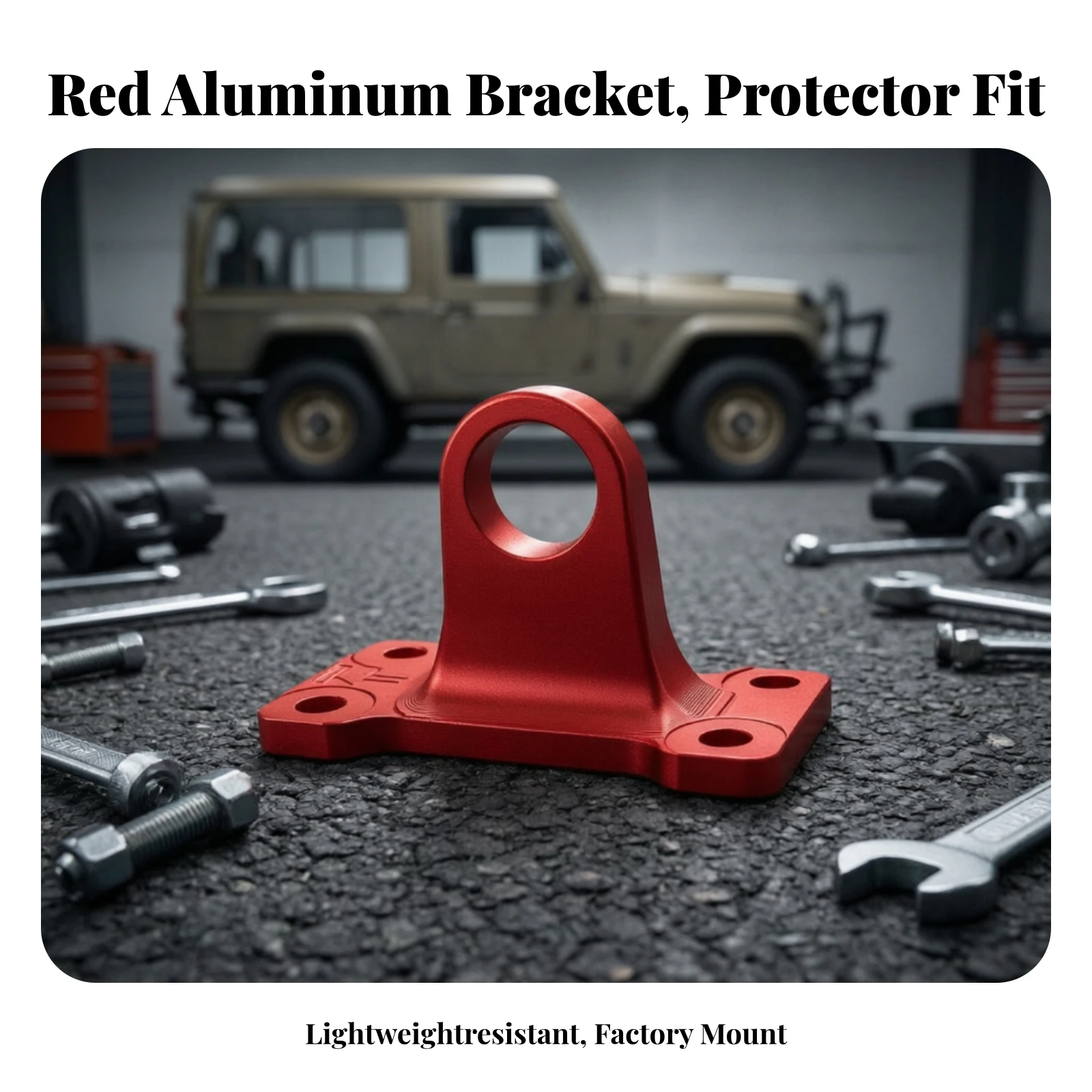 Tow Hook Bracket Bolt-on Recovery Loop Bracket Tow Hook Shackle Mount Rugged Vehicle Parts Long-Lasting for Exterior Upgrade - view 4