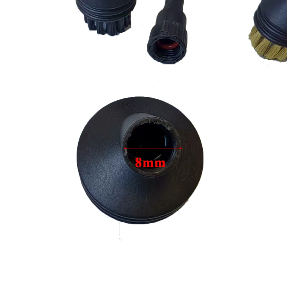 Steam Brush For 8mm Transfer Adapter Nozzles Handheld Steam Cleaner Cleaning Brushes Parts Replacement image 3