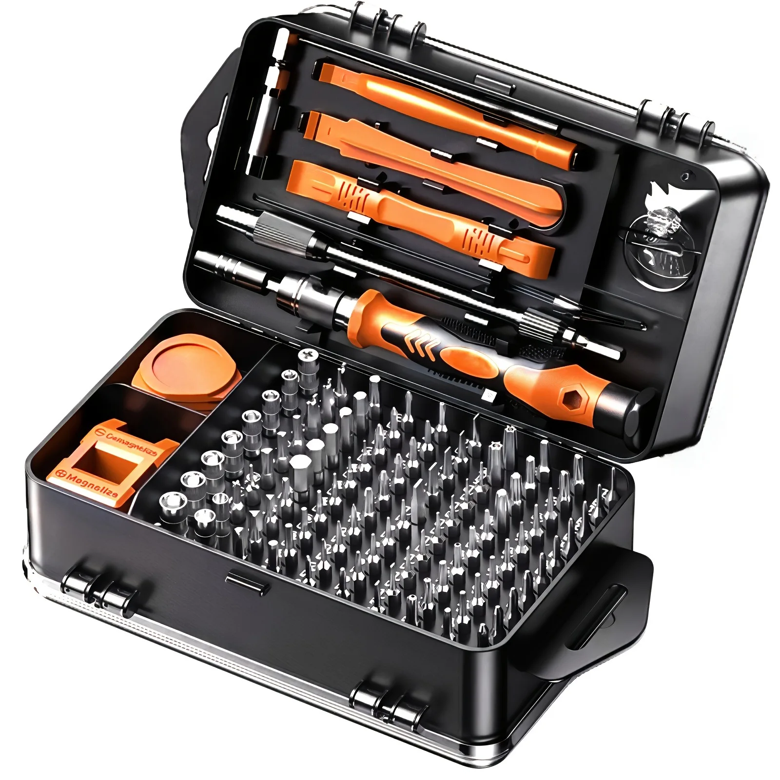 Conjunto de Ferramentas 115 em 1 para Desmontagem e Reparo Multifuncional de Computadores, Celulares, Relógios e Dispositivos Eletrônicos - Kit Completo
