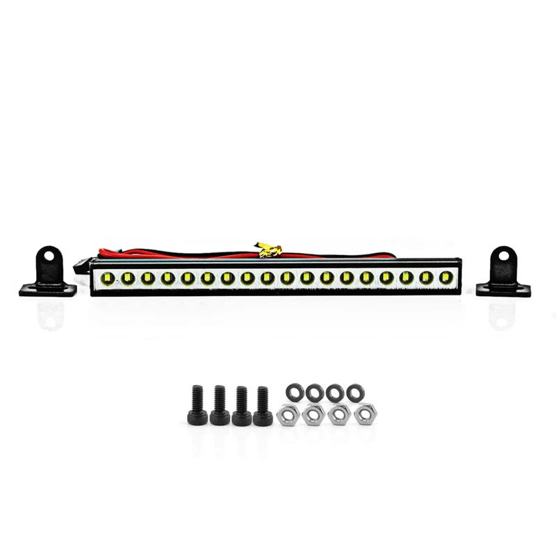 Rc 자동차 지붕 램프 LED 라이트 바, 1/10 Rc 크롤러 Trx4 축 Scx10 90046 Scx24 랭글러 D90 루비콘 바디, 9 18/25