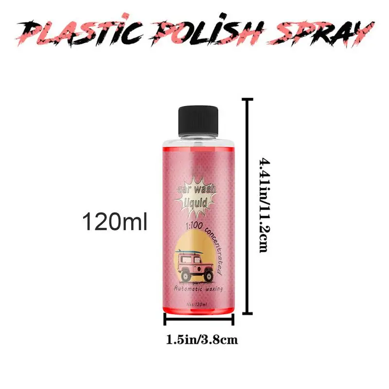 Car Soapbar Wash 120ml High Concentrated Cleaning Fluid Car Cleaning Wash For Cars Trucks Motorcycles Car Wash Supplies