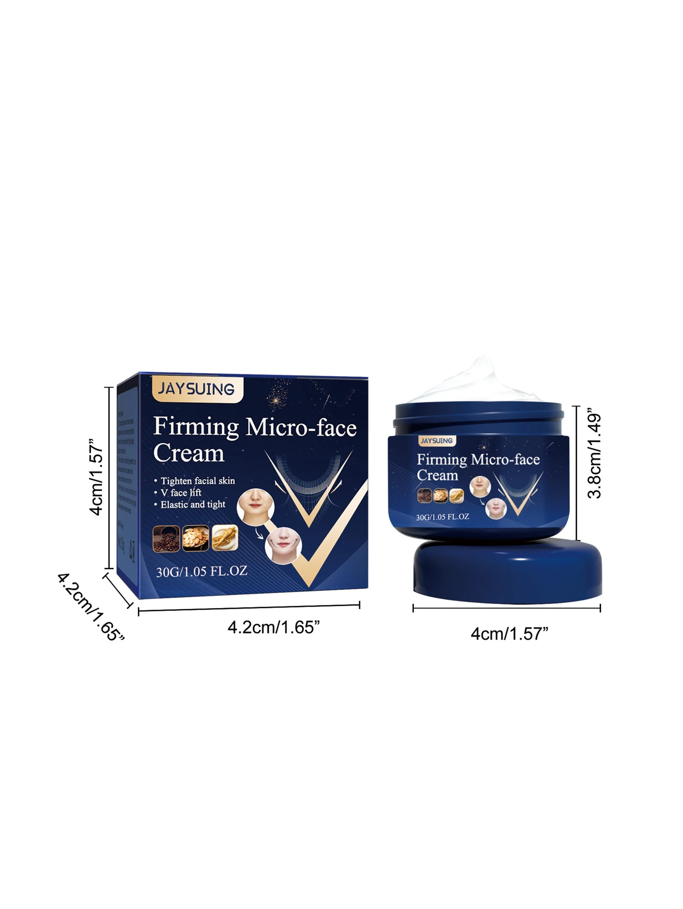 شد الوجه ثبات كريم التخسيس شكل V إزالة التخسيس العضلات مدلك الذقن المزدوجة مكافحة الشيخوخة منتجات حرق الدهون الوجه 30 جرام Sk-2790 #5