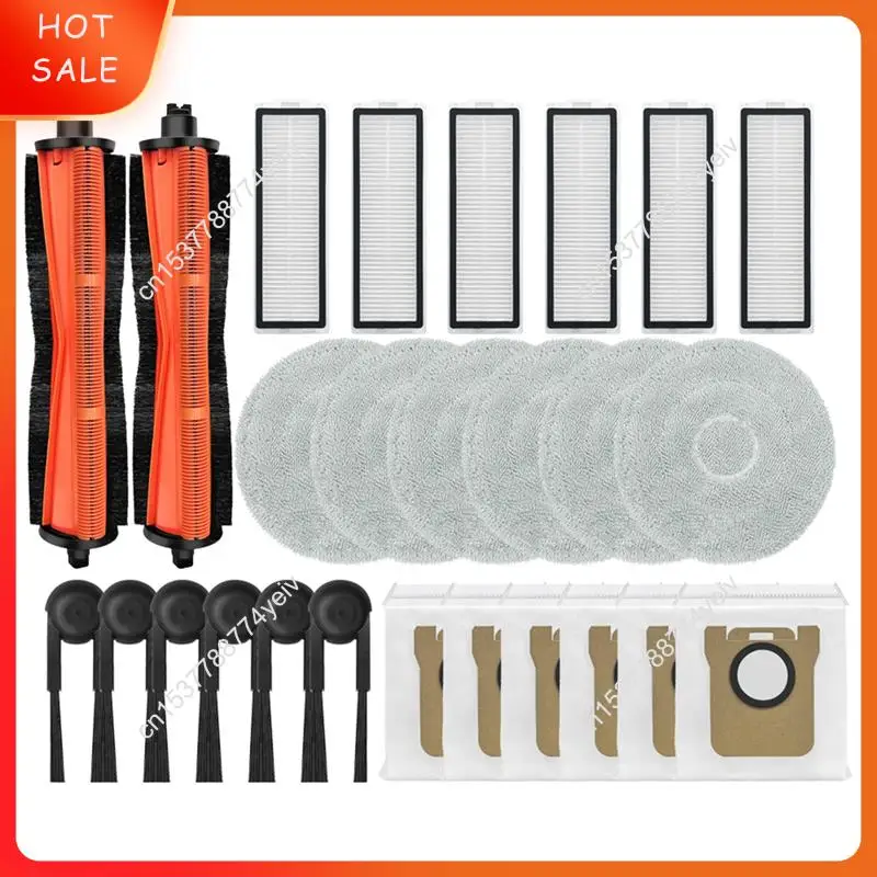 مكافحة تشابك الأسطوانة فرشاة الجانب فرشاة كيس لجميع الغبار تصفية ممسحة القماش استبدال ل Xiaomi ل Mijia M40S فراغ متوافق A62X