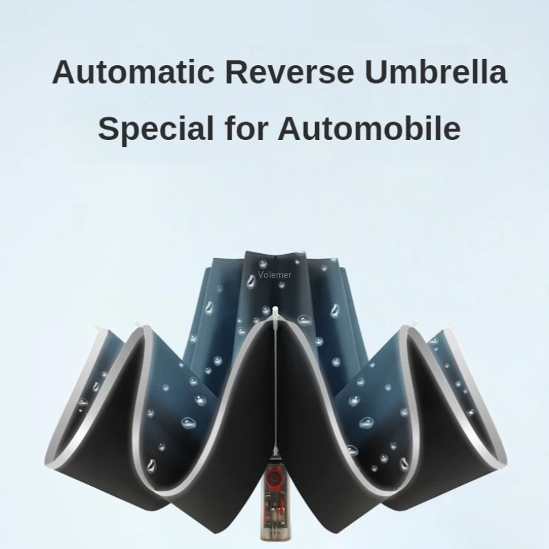 Youpin Auto เปิดปิด10กระดูกโปร่งใส Mechanical ความปลอดภัยร่มพับธุรกิจหรูหรา Anti-Rebound ร่ม