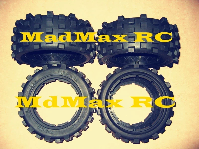 MADMAX features exclusive Belted GiantGrip Tires, LOSI 5T, DBXL2.0, runs on 12S, anti-sway.