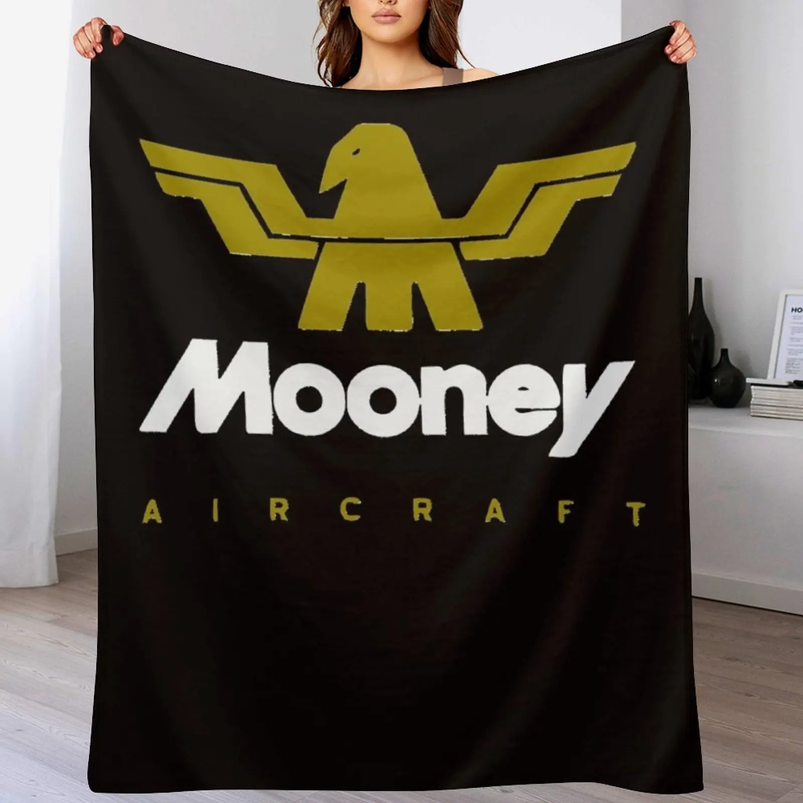 

mooney aircraft Throw Blanket Decorative Beds Furry Plaid Retros Blankets