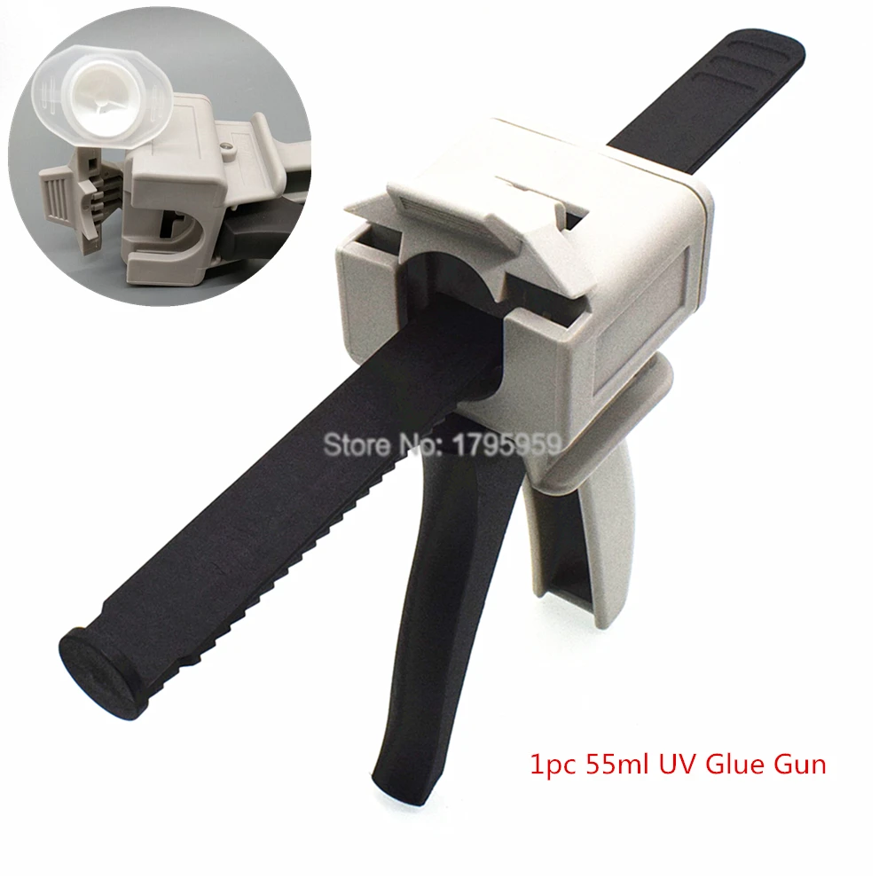 50ml 75ml epossidica AB colla pistola applicatore adhensions cartucce pistola 1:1 1:2 10:1 AB distributore di colla pistole per colla 30ml 55ml pistola per calafataggio