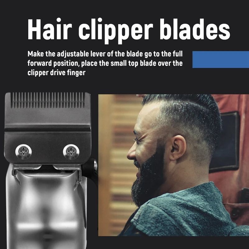 

1 комплект сменных лезвий для машинки для стрижки волос, регулируемые лезвия для машинки для стрижки волос, совместимые с Wahl 8148, 1919,8591, 8504, 2241-AT35