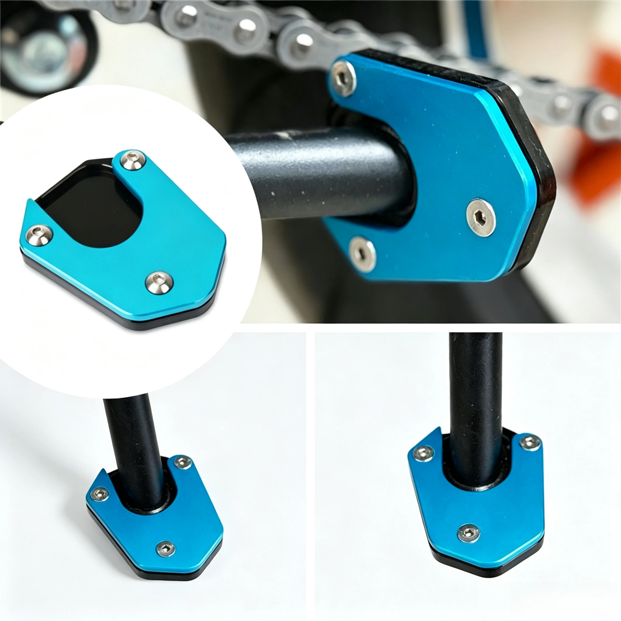 Motorcycle CNC Side Stand Kickstand enlarged plate Foot Pad Fit For CFMOTO 450SR 450SS 450NK 450CLC 2023-2025 CLC 450 SR SS NK